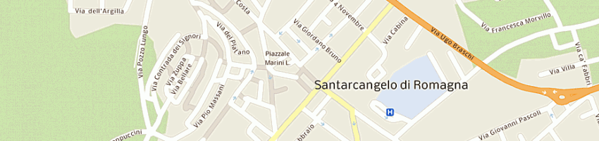 Mappa della impresa progetto verde di battistini paolo a SANTARCANGELO DI ROMAGNA