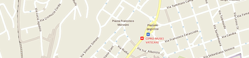 Mappa della impresa reitec srl - restauri impianti tecnologici e costruzioni a ROMA