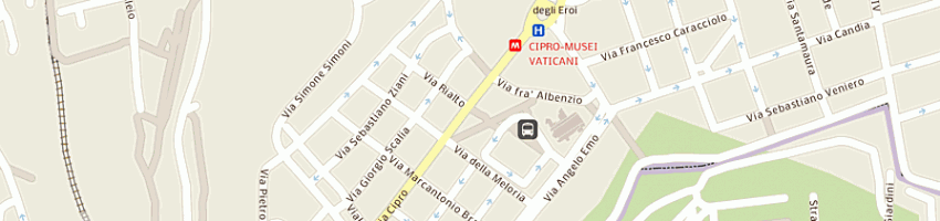 Mappa della impresa new barracuda bar di citati mauro carmelo e c a ROMA