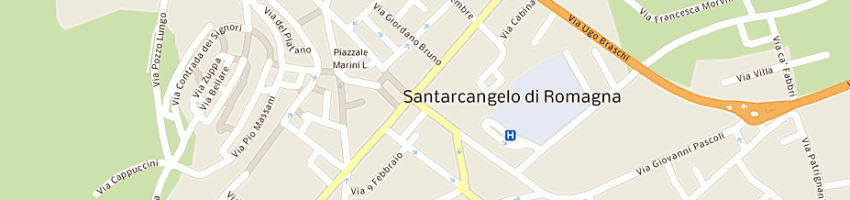 Mappa della impresa l'edicola di zangoli romina e c sas a SANTARCANGELO DI ROMAGNA