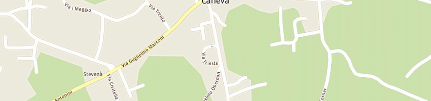 Mappa della impresa municipio a CANEVA