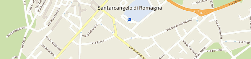 Mappa della impresa circolo endas cacciatori a SANTARCANGELO DI ROMAGNA