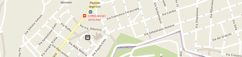 Mappa della impresa airoldi-accessori moda a ROMA