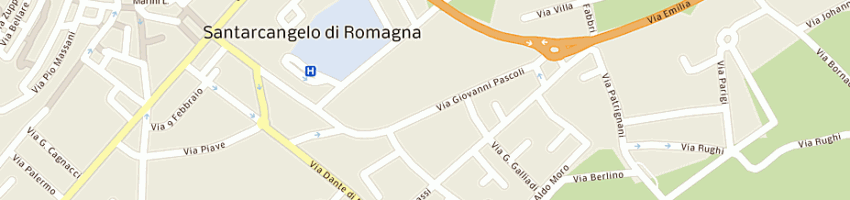 Mappa della impresa laboratorio analisi sea-lab a SANTARCANGELO DI ROMAGNA