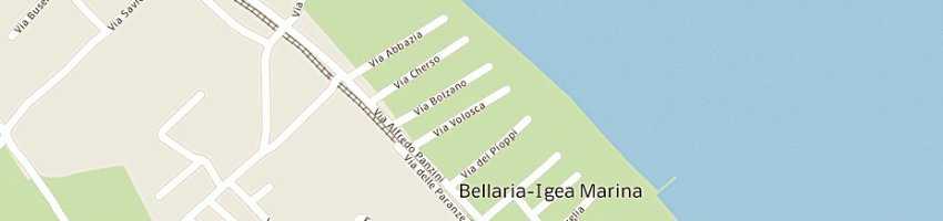 Mappa della impresa bagno gino 5 a BELLARIA IGEA MARINA