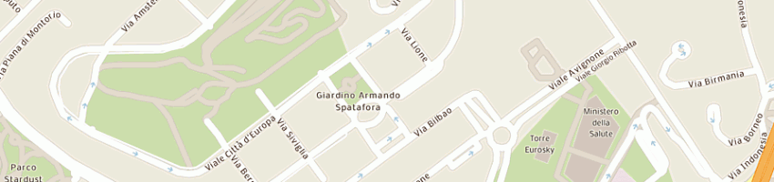 Mappa della impresa centomotori srl a ROMA