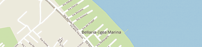 Mappa della impresa paganelli marino e c snc a BELLARIA IGEA MARINA