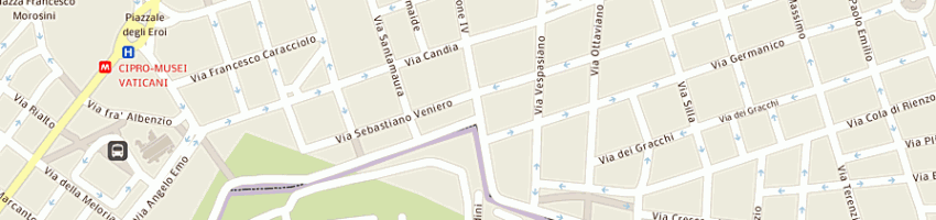 Mappa della impresa suore immacolata concezione d'ivrea a ROMA