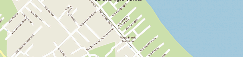 Mappa della impresa ristorante il gatto e la volpe di miano rosa a BELLARIA IGEA MARINA