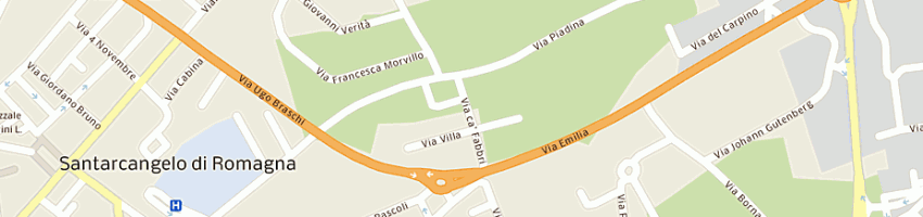 Mappa della impresa valdinoci quinto a SANTARCANGELO DI ROMAGNA