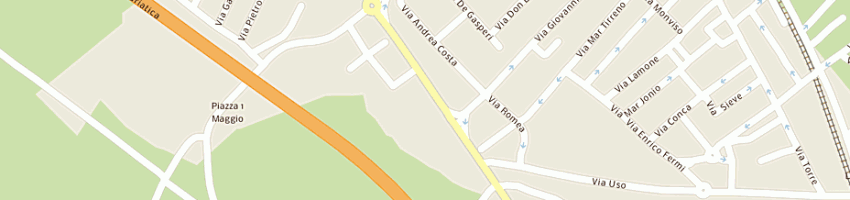 Mappa della impresa piraccini silvia a BELLARIA IGEA MARINA
