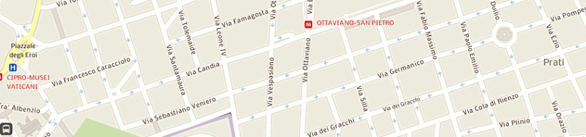 Mappa della impresa cedra rina a ROMA