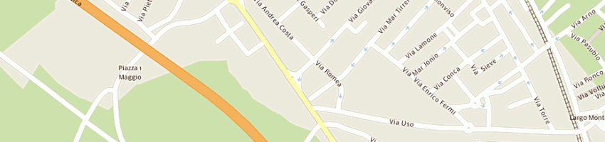 Mappa della impresa ugolini eugenio e c snc a BELLARIA IGEA MARINA