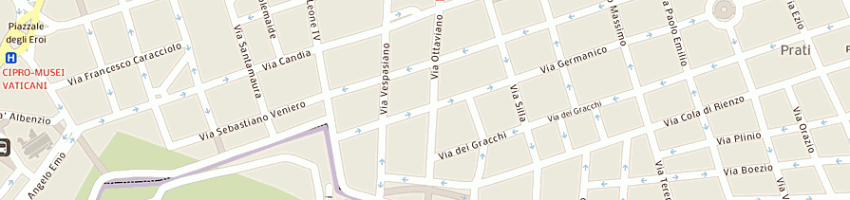 Mappa della impresa societa' castroni saeda a ROMA