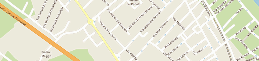 Mappa della impresa procopio assicurazioni srl a BELLARIA IGEA MARINA