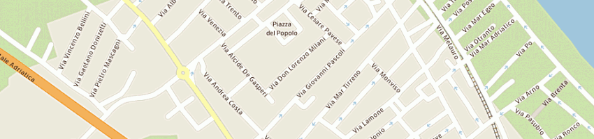 Mappa della impresa supermercato adriatico di pironi gabriele e c snc a BELLARIA IGEA MARINA