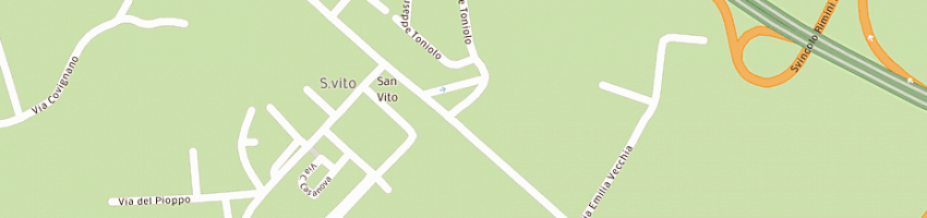 Mappa della impresa gasparoni bruno srl a RIMINI