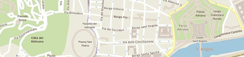 Mappa della impresa albergo bramante a ROMA