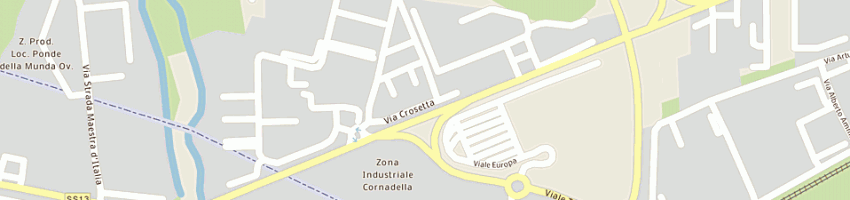 Mappa della impresa studiocrea srl a SACILE
