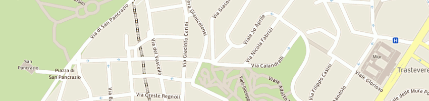 Mappa della impresa american  university of rome a ROMA