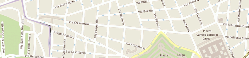 Mappa della impresa collegio s alberto dei carmelitani a ROMA