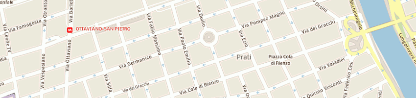 Mappa della impresa farmacia dei quiriti a ROMA