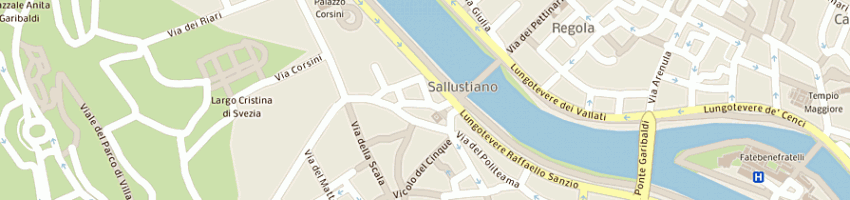 Mappa della impresa antica trattoria trilussa sas di bartolomeo adriano a ROMA