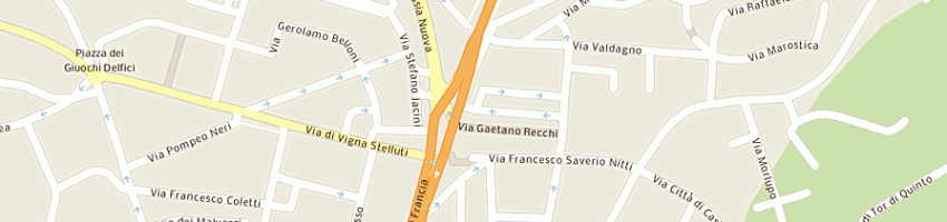 Mappa della impresa blufase srl a ROMA