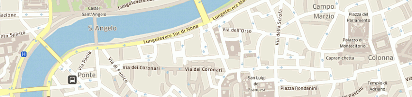 Mappa della impresa corte militare di appello a ROMA