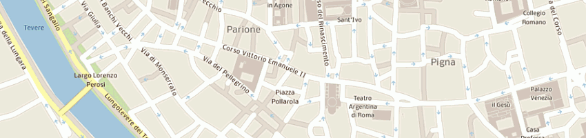 Mappa della impresa hostaria farnese a ROMA