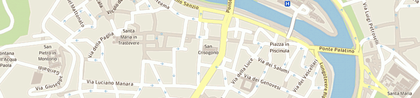 Mappa della impresa chiese parr s crisogono in trastevere a ROMA