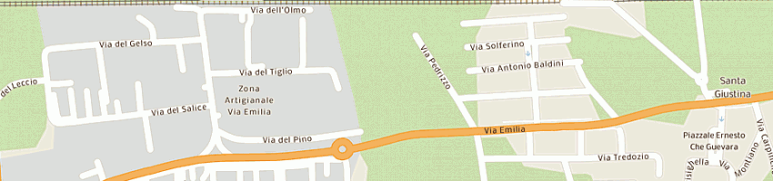 Mappa della impresa crm di franchetto denis e c (snc) a SANTA GIUSTINA