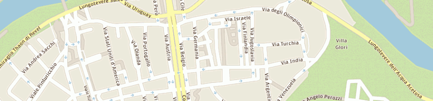Mappa della impresa farmacia villaggio olimpico di alessandra nati a ROMA