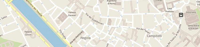 Mappa della impresa antico forno roscioli a ROMA
