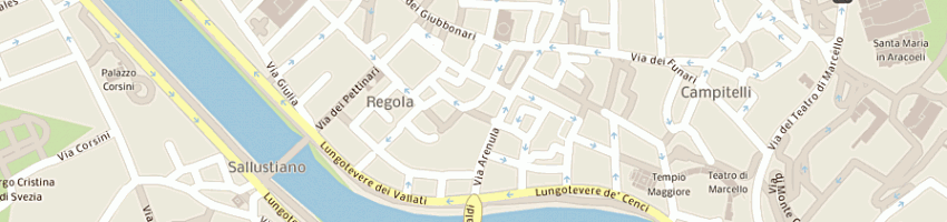 Mappa della impresa ministeri grazia e giustizia a ROMA