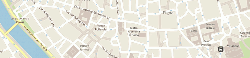 Mappa della impresa teatini (padri) a ROMA