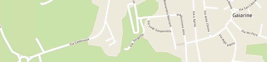 Mappa della impresa segatto gelindo a GAIARINE
