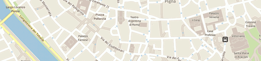 Mappa della impresa teatro argentina a ROMA
