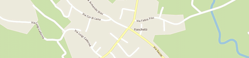 Mappa della impresa zaghet angela a CANEVA