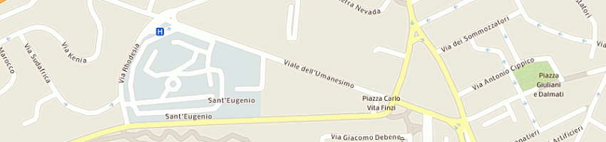 Mappa della impresa maggiore natalina a ROMA
