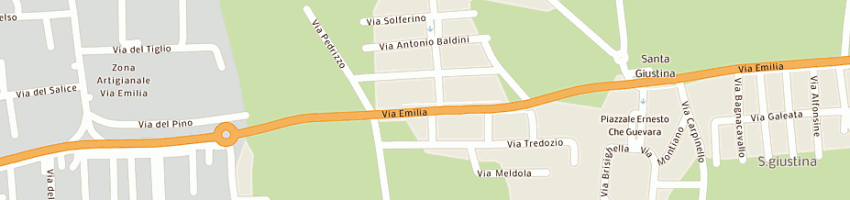 Mappa della impresa petrangolini lino a RIMINI