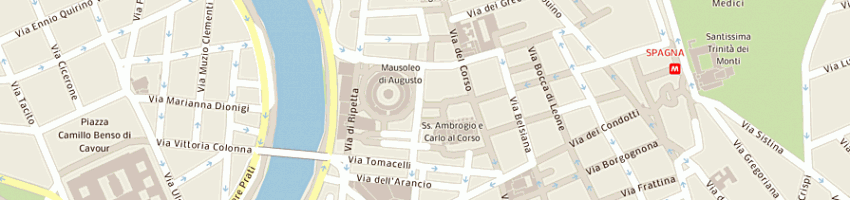 Mappa della impresa ristorante l'originale alfredo all'augusteo a ROMA