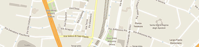 Mappa della impresa supermercati sir srl a ROMA