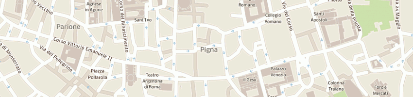 Mappa della impresa opera romana pellegrinaggi a ROMA