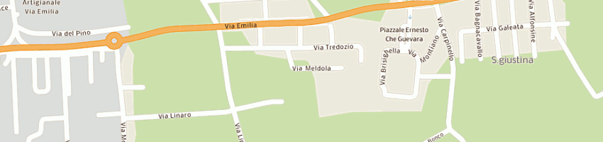 Mappa della impresa tiro a volo la bazzola a MELDOLA