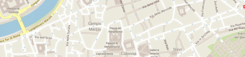 Mappa della impresa sartoria al corso a ROMA