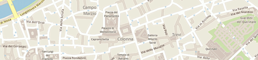 Mappa della impresa la rinascente srl a ROMA
