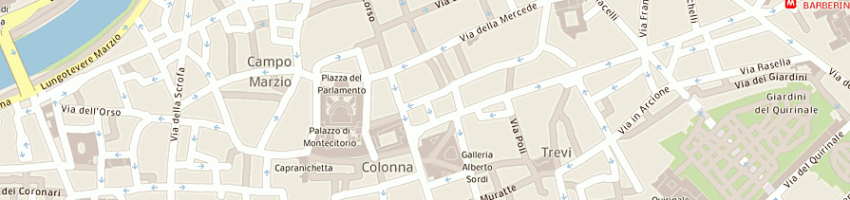 Mappa della impresa bar herbier nature (srl) a ROMA