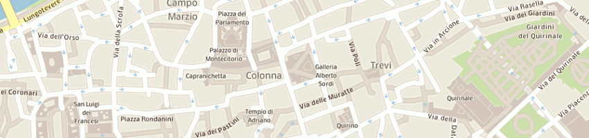 Mappa della impresa galleria del gusto srl a ROMA