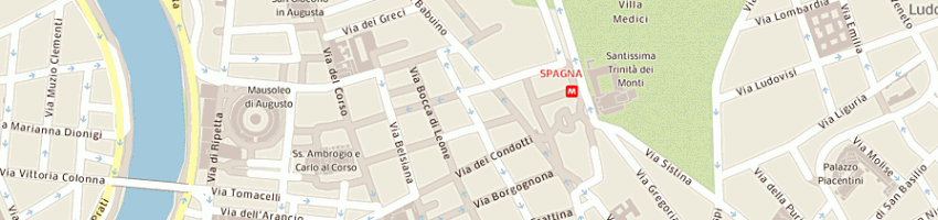 Mappa della impresa albergo condotti a ROMA